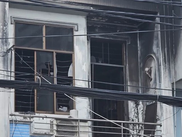 Vụ cháy nhà ở Tân Phú không gây thiệt hại về người nhưng khiến nhiều tài sản bị hư hại. Ảnh: HT
