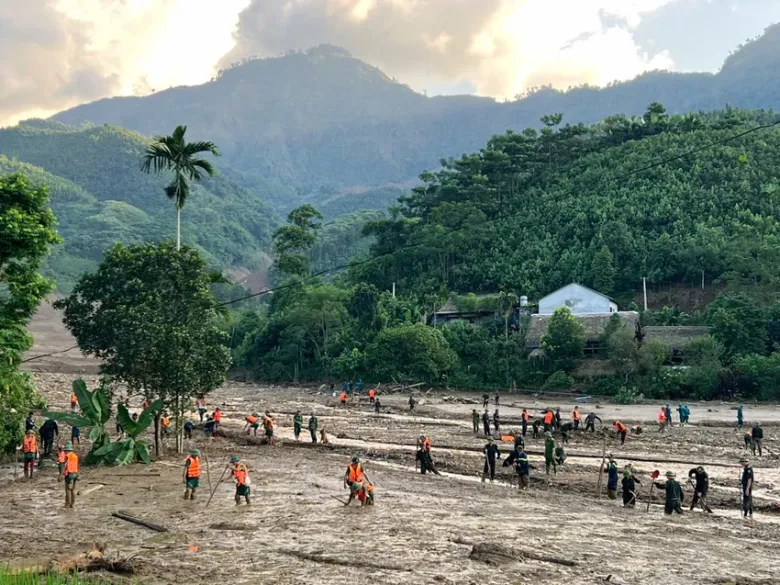 Thôn Làng Nủ, xã Phúc Khánh, huyện Bảo Yên, tỉnh Lào Cai chịu thiệt hại vô cùng nặng nề bởi cơn bão số 3 và hoàn lưu bão. Ảnh: TT