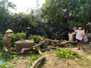 Tin tức - Người dân vùng "rốn lũ" ở Hà Nội tất bật chuẩn bị ứng phó siêu bão