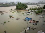 Tin tức - Lũ trên sông Hồng đang lên rất nhanh, có nơi trên mức báo động 3 tới 3,7 m