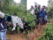Tin tức - Công an Cao Bằng vào hiện trường sạt lở, cứu sống 10 người dân