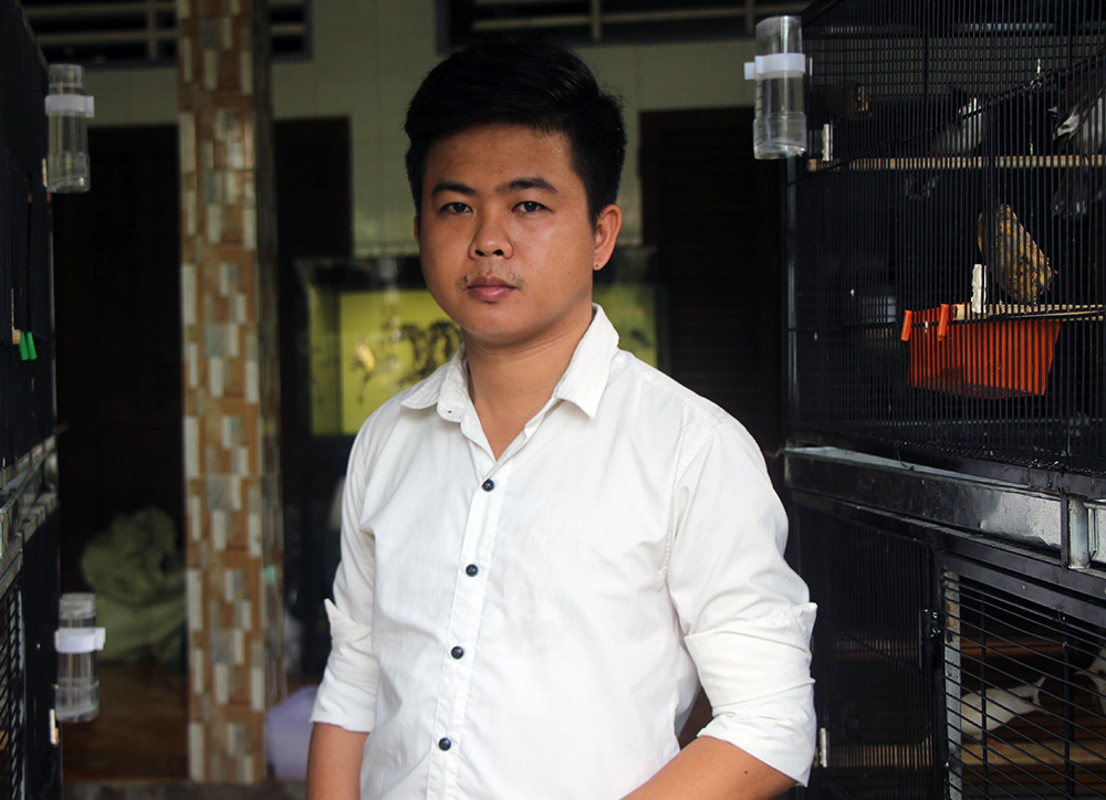 Anh Vinh đã thành công với mô hình nuôi chào mào đột biến.