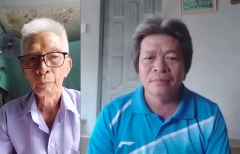 Ông Thắng và chú Côi liên lạc để xác nhận thông tin.