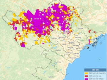 Miền Bắc sạt lở đất, lũ lụt khắp nơi, nhiều tỉnh thành trong vùng cảnh báo tím