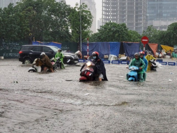 75 tuyến phố ở Hà Nội có thể ngập trong 3 giờ tới
