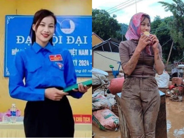 Điều ít biết về cô giáo Yên Bái lấm lem bùn ăn mì tôm gây sốt mạng