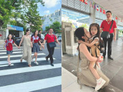 Giải trí - Sau nỗi đau mất quý tử, Đoàn Di Băng lộ diện đưa 3 con gái đi học, sức yếu nhưng cố thực hiện lời hứa