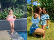 Giải trí - Lisa diện đồ tắm catwalk điêu luyện, ra dáng hoa hậu tương lai, Hồ Ngọc Hà tự hào thừa nhận "con hơn mẹ"