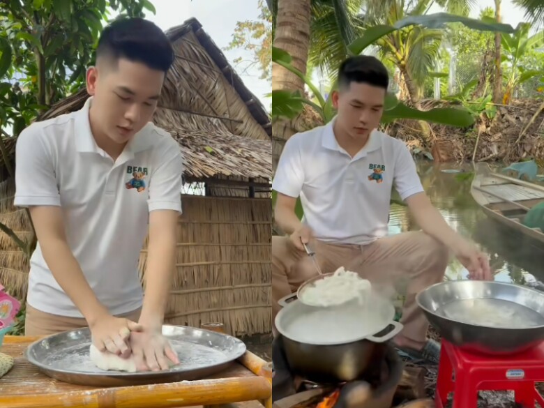 Thanh đoàn giỏi chuyện bếp núc khiến bụng hà trí quang vượt mặt 2 con chung gần 2 tuổi đã biết diễn - 2