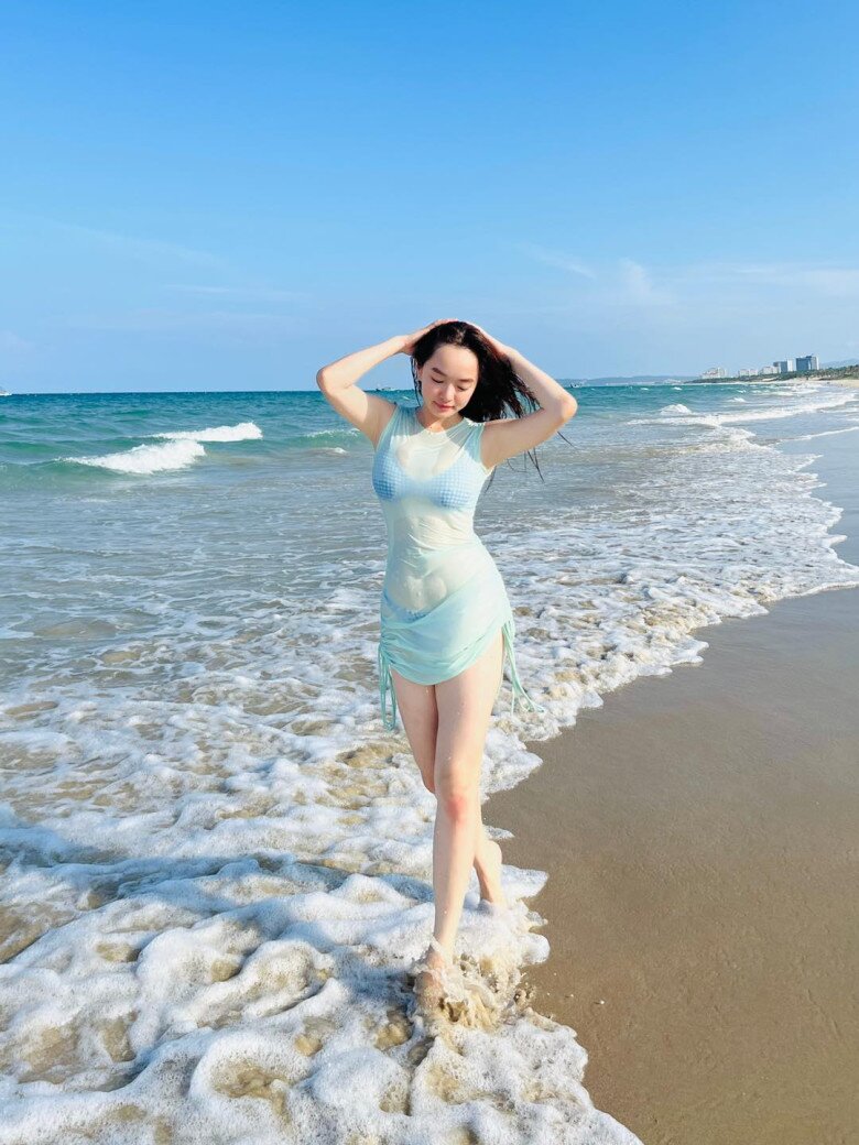 mỹ nhân trăm tỷ kaity nguyễn lộ bụng lùm lùm nói gì trước nghi vấn mang thai con đầu lòng - 6