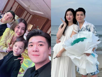 Loạt khoảnh khắc Đỗ Mỹ Linh thân thiết với anh chồng gây chú ý: Ôm eo chúc mừng sinh nhật, cùng đi xem bóng đá