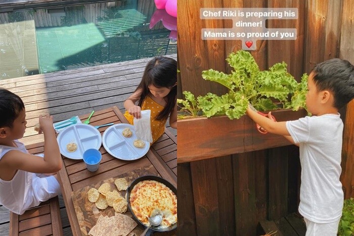 Con sao việt trổ tài làm bánh quý tử nhà lê phương làm bánh trung thu con trai tăng thanh hà cực chuyên nghiệp - 18