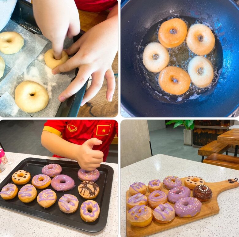 Con sao việt trổ tài làm bánh quý tử nhà lê phương làm bánh trung thu con trai tăng thanh hà cực chuyên nghiệp - 8