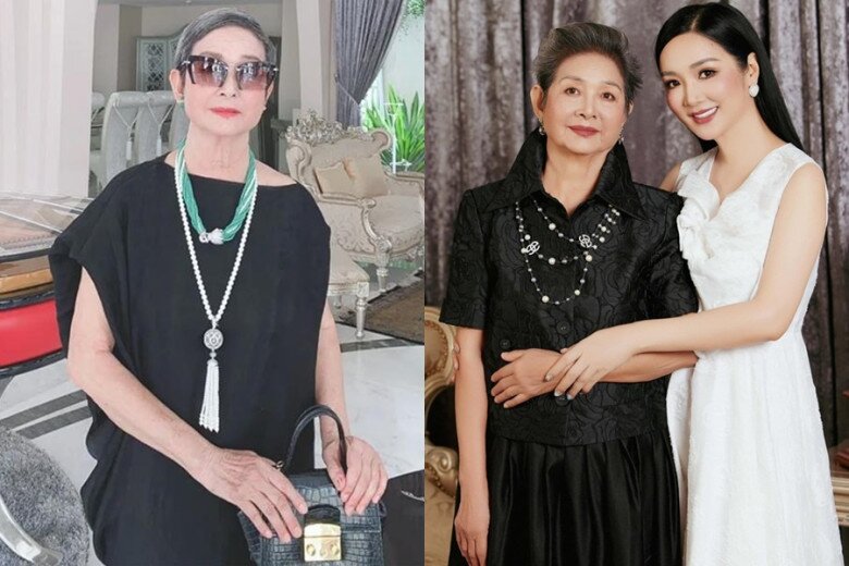 Mẹ ruột sao việt là hoa khôi một thời mẹ hoa hậu giáng my ngoài 80 tuổi thần thái như phu nhân - 8