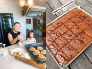 Giải trí - Con sao Việt trổ tài làm bánh: Quý tử nhà Lê Phương làm bánh Trung thu, con trai Tăng Thanh Hà cực chuyên nghiệp