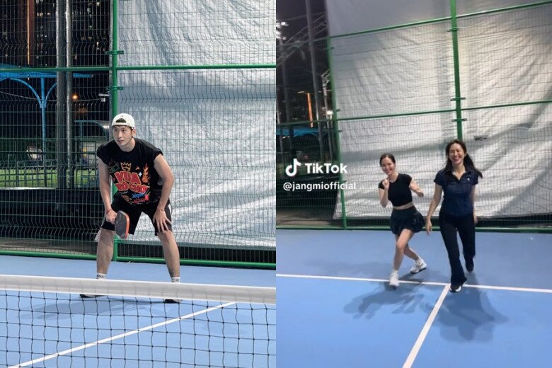 Những cặp đôi bị đồn hẹn hò trên sân pickleball xoài non - gil lê dính nhau không rời quỳnh kool bị chê làm lố - 9