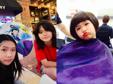 Ái nữ 13 tuổi của Thúy Nga khoe tài hội họa, ngày càng ít cười khác hẳn vẻ nhí nhố hồi nhỏ