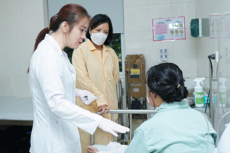 Khi vào viện, nữ bệnh nhân được phát hiện ung thư ở giai đoạn muộn. Ảnh: BSCC.