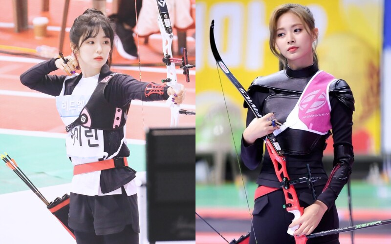 Trận đấu cung của Irene và Tzuyu luôn được xem là màn thi đấu huyền thoại nhất tại ISAC khi không chỉ so tài về kỹ năng mà còn là màn đọ sắc của 2 nữ thần đẹp nhất Kpop. 
