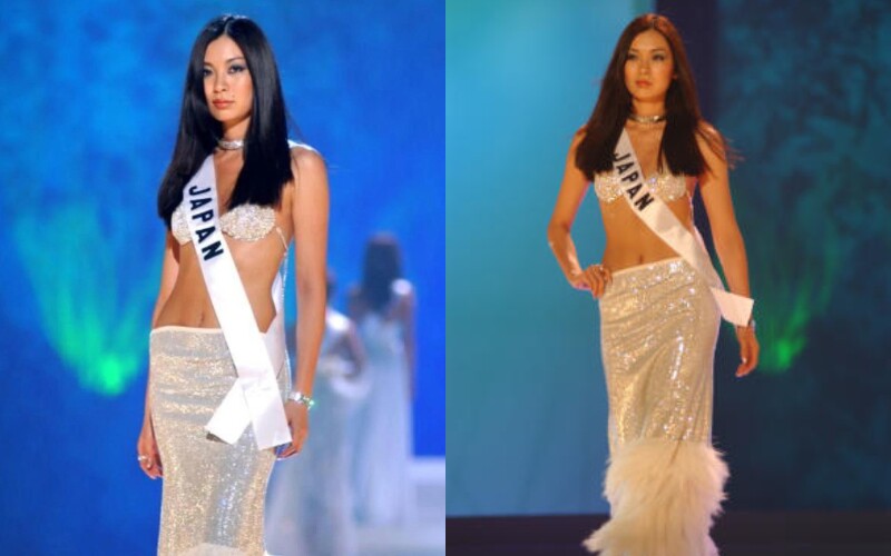 Đến với Miss Universe 2003, Miyako Miyazaki đã gây chấn động truyền thông và cộng đồng sắc đẹp khi diện chiếc váy vô cùng táo bạo của hãng Celine trong phần thi dạ hội. 
