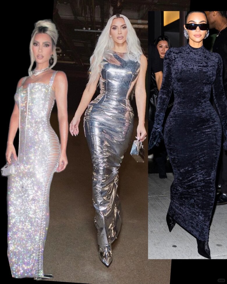 Kim Kardashian còn biến những chiếc váy bó sát này trở thành items mơ ước của hàng triệu phái đẹp khi cổ vũ sự tự tin hình thể. 