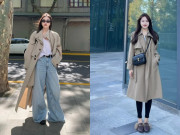 Thời trang - Mặc quần ống rộng hay quần bó với áo trench coat vào mùa thu? Chọn đúng kiểu giúp đỡ phí tiền và thời thượng