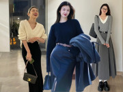 Thời trang - Nàng hông rộng chân to muốn mặc chân váy vào mùa thu che được khuyết điểm, cứ áp dụng 4 nguyên tắc này