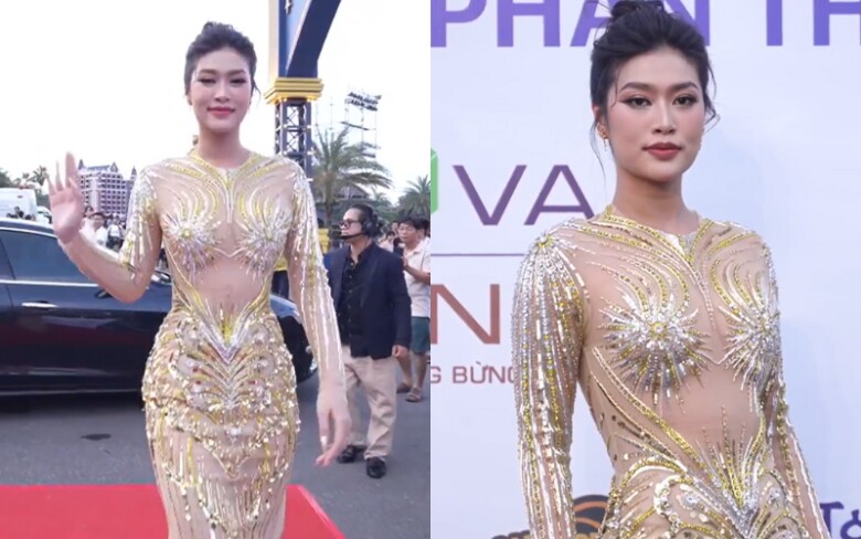 Thảm đỏ Miss Grand Vietnam 2024: Hoa hậu Lê Hoàng Phương lộng lẫy, siêu mẫu Minh Tú tóc ngắn khác lạ - 2