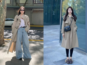 Mặc quần ống rộng hay quần bó với áo trench coat vào mùa thu? Chọn đúng kiểu giúp đỡ phí tiền và thời thượng