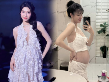 Vợ đẹp của anh tài mua nhà triệu đô ở châu Âu mang thai lần 3, bầu 5 tháng tăng 4kg, dáng vẫn mi nhon