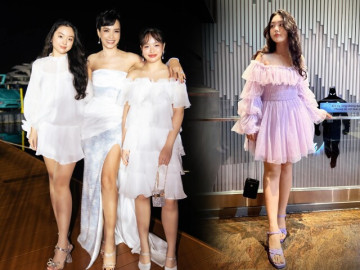 2 ái nữ nhà siêu mẫu Thúy Hạnh xinh như búp bê, dát kín hàng hiệu, ăn diện chuẩn tiểu thư nhà giàu