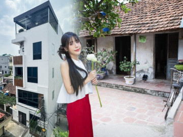 Cô giáo 9X Hà Nội xây nhà 5 tầng cho bố mẹ trước tuổi 30, hàng xóm xung quanh nức nở khen vừa xinh vừa giỏi