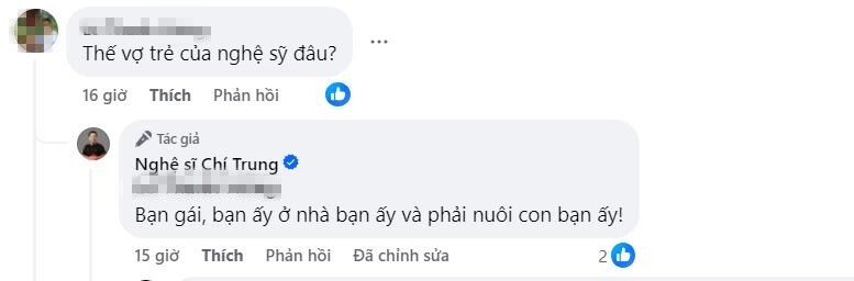 Khi có người gọi Ý Lan là vợ mình, Chí Trung liền đính chính lại rằng cô là bạn gái anh.