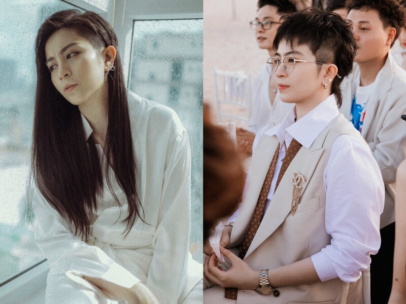 Hơn 10 năm vào showbiz, Gil Lê thay đổi từ một cô gái tóc dài đến dáng vẻ tomboy. Nữ nghệ sĩ thoải mái công khai mình là người theo đuổi khuynh hướng tính dục "phi giới tính". Dù vây, Gil Lê khẳng định cô không bỏ đi "tính nữ" vốn có.
