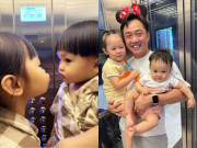 Giải trí - Mẹ vợ Cường Đô La khoe khoảnh khắc đáng yêu của 2 cháu ngoại, Sutin nay giống chị gái Suchin hơn bố