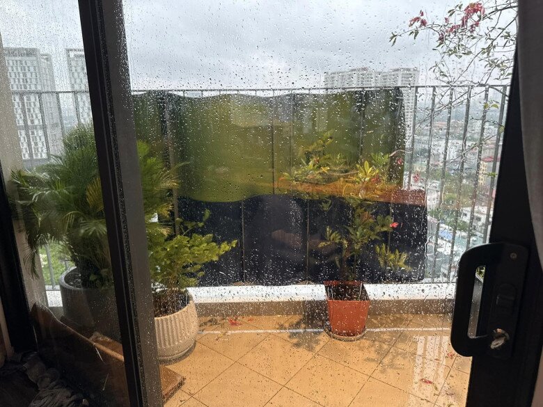 Anh cho biết sau đợt bão này sẽ thay cửa kính.