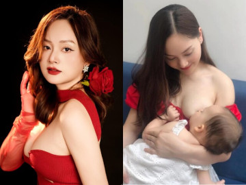 Sao Việt khóc cười vì cho con bú: Lan Phương có bầu sữa nóng bỏng, có người chi trăm triệu để độ lại vòng 1