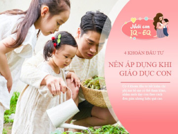 4 khoản đầu tư ít tốn tiền nhất nhưng dễ nuôi con thành những đứa trẻ xuất sắc