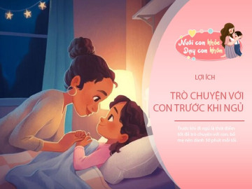 Nói chuyện với con về những điều vô nghĩa trước khi ngủ, nói càng nhiều sẽ thông minh hơn