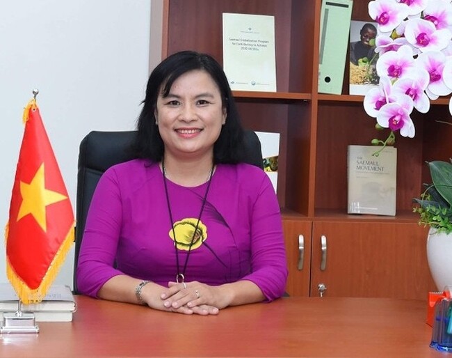 Bà Ngô Thị Phương Lan, Hiệu trưởng Trường ĐH Khoa học Xã hội và Nhân văn TPHCM (Ảnh: ĐHKHXHNV)