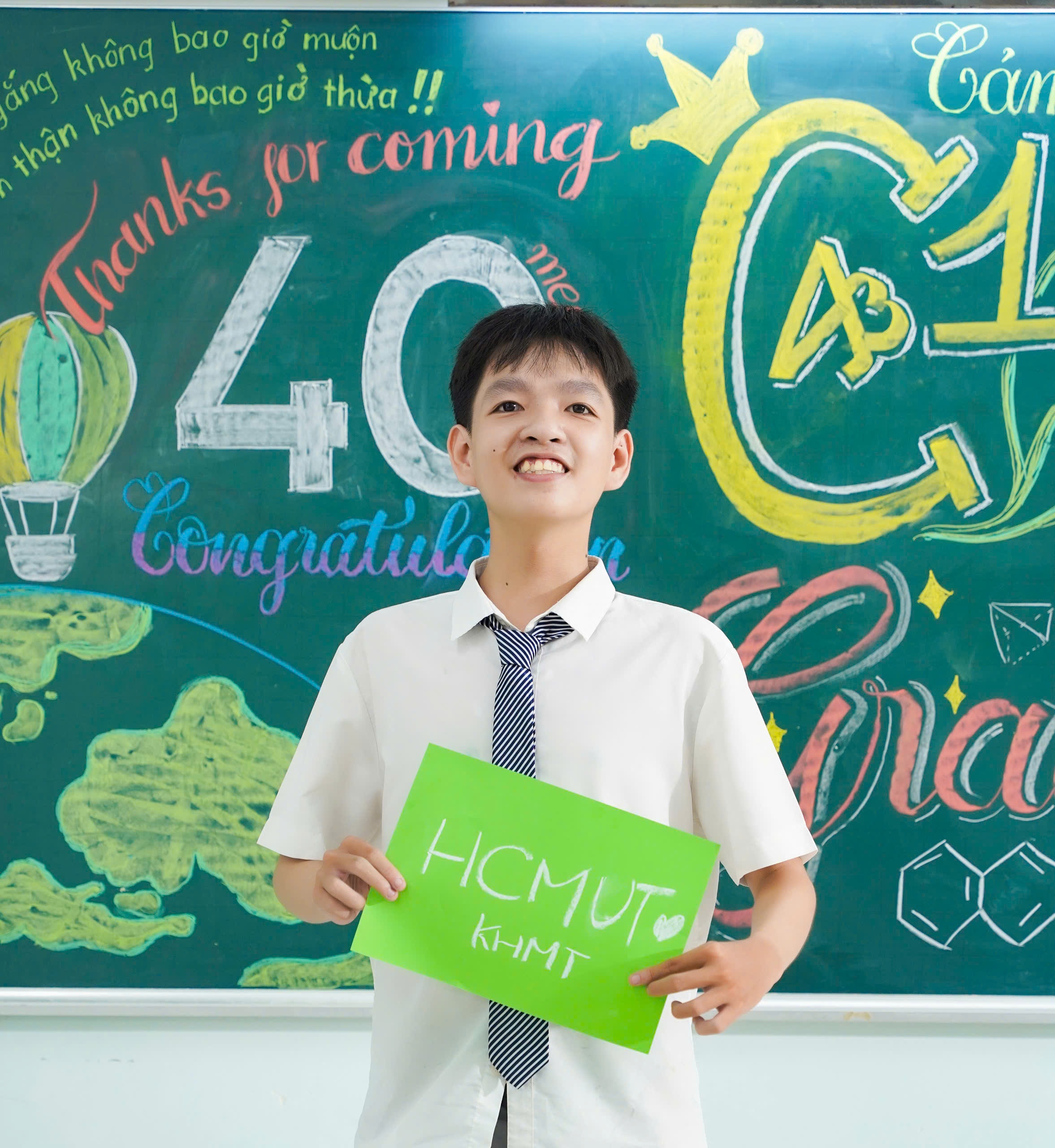 Đinh Quốc Thịnh là một trong những tân thủ khoa đầu vào của trường Đại học Bách khoa TP.HCM năm học 2024