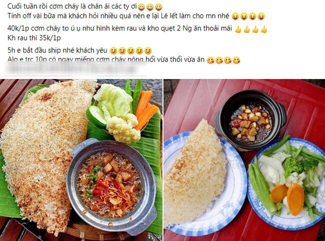 Cơm cháy được bán ở các nhà hàng, và cả trên chợ mạng, thành món khoái khẩu của người dân thành phố