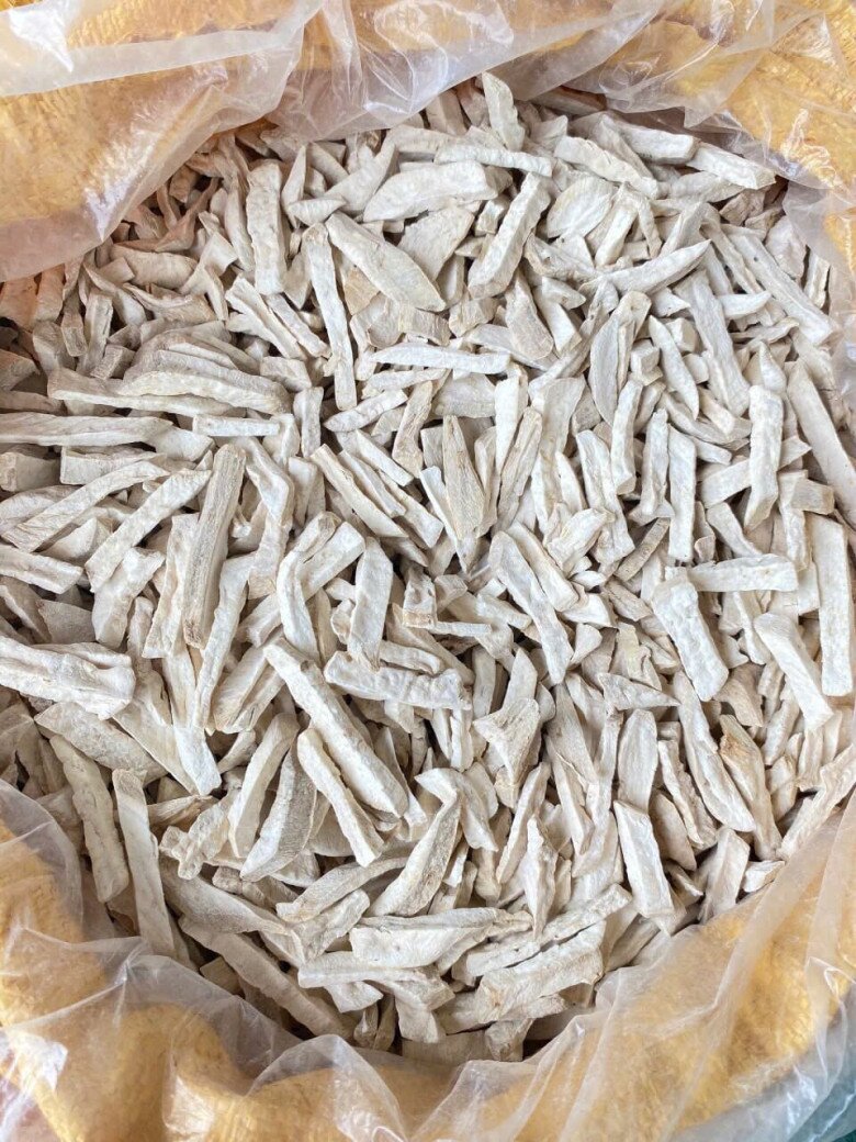 Khoai khô phải làm kỳ công để không bị mốc và bảo quản được lâu