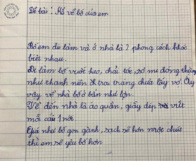 Bài văn bốc phốt bố khiến nhiều bà mẹ thích thú.