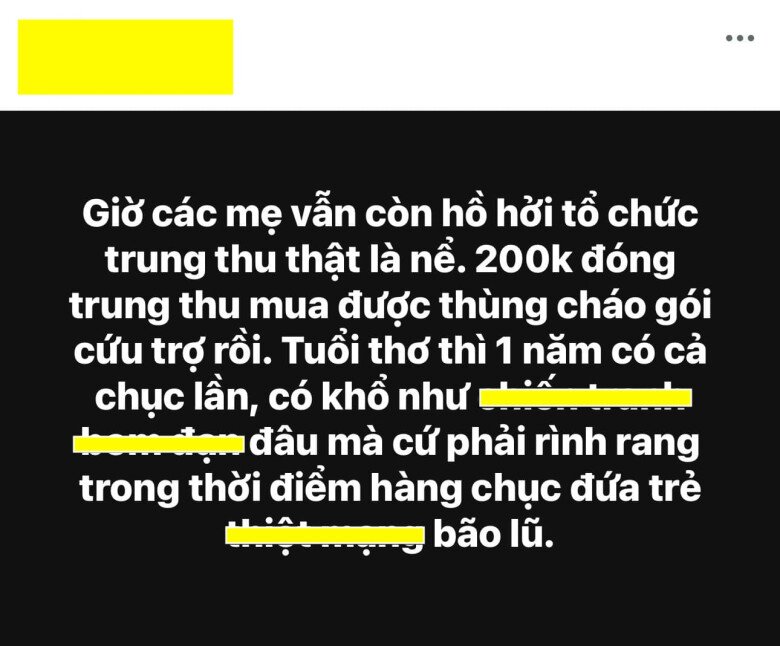 Mẹ Việt chia sẻ quan điểm về việc tổ chức Trung thu khiến cõi mạng bùng nổ tranh cãi.