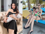 Yêu con - Á hậu Việt lấy đại gia Ba Lan, ở ẩn tận hưởng cuộc sống 2 con nhung lụa, sắc vóc gây trầm trồ