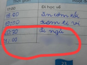 Yêu con - Cô giáo yêu cầu viết thời khóa biểu một ngày, học sinh tiểu học kể việc làm vào mỗi 9h tối khiến nhiều người “té ngửa”
