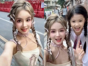 Yêu con - Bà mẹ mặc váy 2 dây đưa con đi học làm ai cũng lén nhìn vì như búp bê, biết tuổi thì bất ngờ