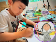 Yêu con - Vẽ tranh “cô giáo của em”, bé tiểu học khiến cô chủ nhiệm đỏ mặt, phụ huynh lo lắng