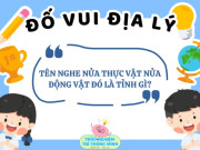 Nuôi con IQ EQ - Tỉnh nào ở nước ta tên nghe nửa cây cối nửa con vật?